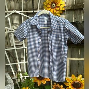 Carters Boys size 12 pink & blue button down